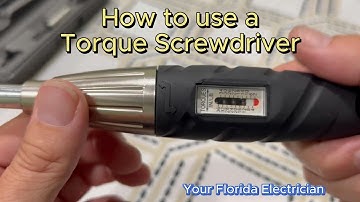 How to use a Torque Screwdriver