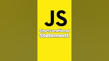 JavaScript: Short & Smart Conditionals #shorts