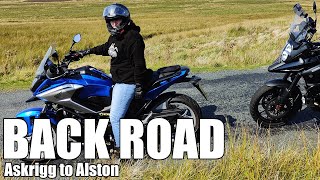 Riding some amazing back roads from Askrigg to Alston.