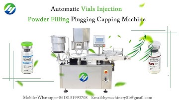 Automatic Vials Injection Powder Filling Plugging Capping Machine
