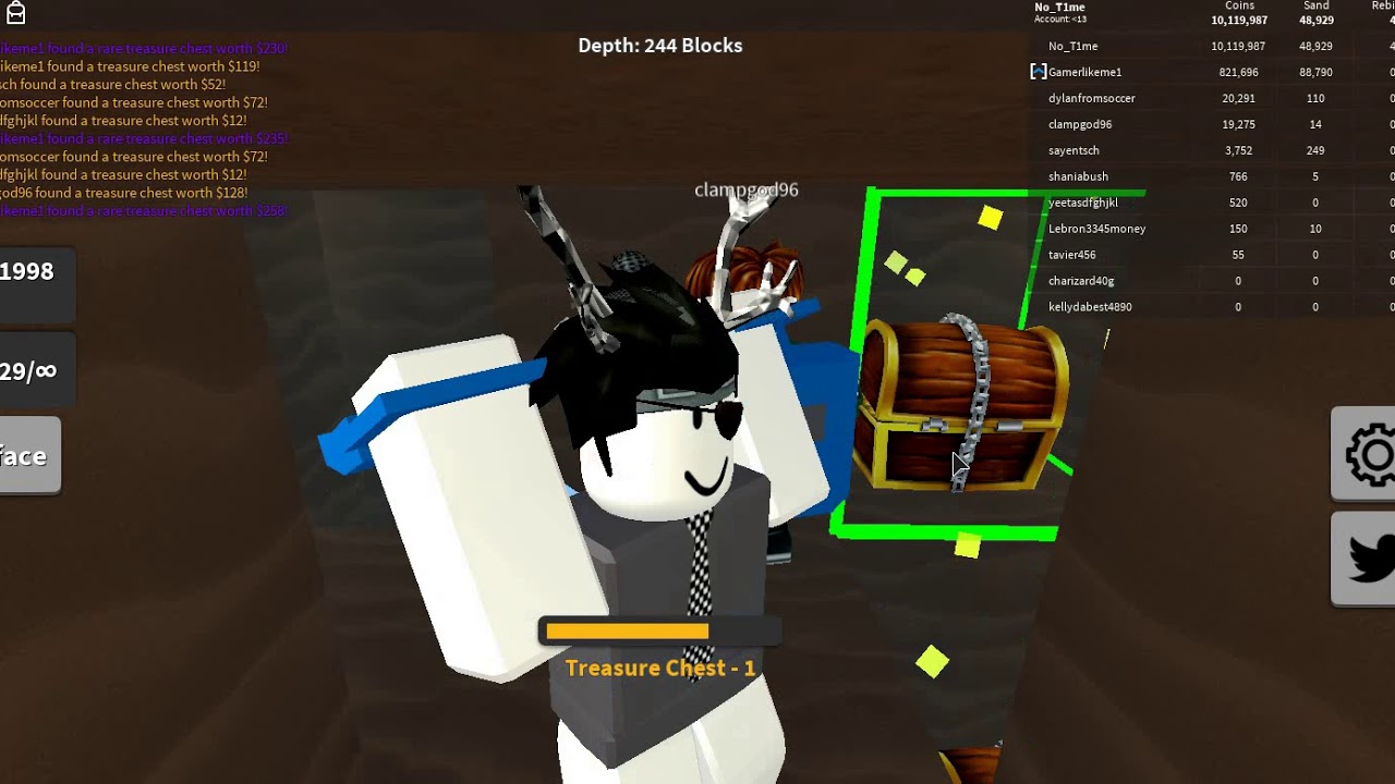 Roblox Treasure Hunt Simulator Glitch