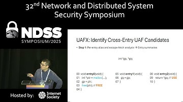 NDSS 2025 - Statically Discover Cross-Entry Use-After-Free Vulnerabilities in the Linux Kernel