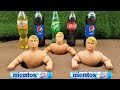 Coca cola different fanta pepsisprite and superheroes armstrong vs mentos in big underground