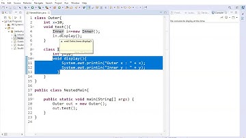 CORE JAVA - P5 CSE61 Nested Class Use (CSE Department)