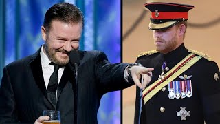 Ricky Gervais Roasts Prince Harry