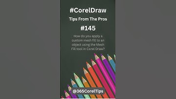 #145 How do you apply a custom mesh fill to an object using the Mesh Fill tool in Corel Draw?