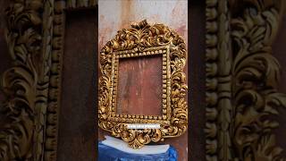 Royal handcrafted gold frame for idols & art – luxury that speaks! #TeackyFurniture #HomeDecor Royal handcrafted gold frame for idols & art – luxury that speaks! #TeackyFurniture #HomeDecor