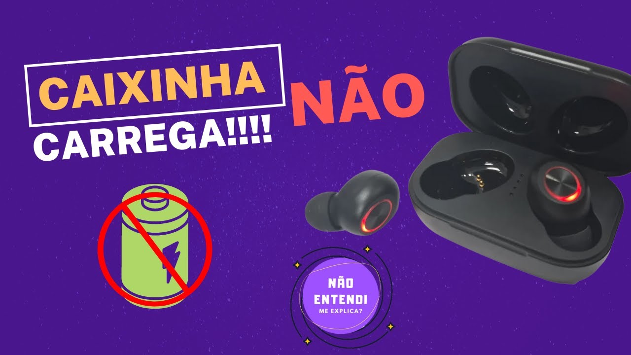 Caixinha não carrega!! Fone bluetooth TWS - RESOLVIDO - Haylou, Xiaomi Airdots, Inova...