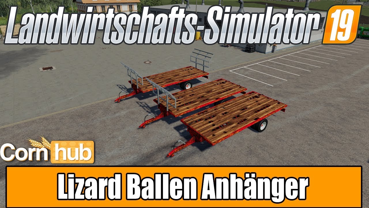 LS19 Modvorstellung - Lizard Ballen Anhänger - LS19 Mods