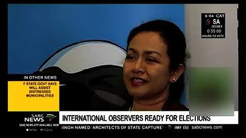 International observers ready for SA elections-NBC