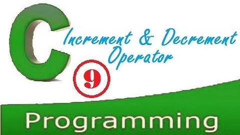 C programming video tutorial - increment and decrement operator