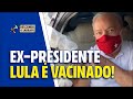 Ex-Presidente Lula é Vacinado em São Paulo: "Estaria Mais Feliz se Tivesse Vacina Para Todos"; VEJA VÍDEO