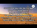 Letra / Marta e Maria / Voz Eliã Oliveira