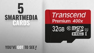Top 10 Smartmedia Cards [2018]: Transcend 32GB Class 10 MicroSDHC Memory Card