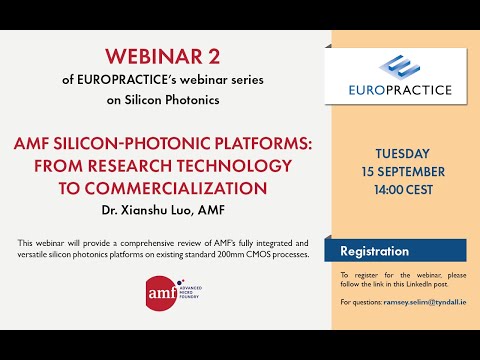 S3-E2 - AMF SILICON PHOTONIC PLATFORMS: FROM RESEARCH TECHNOLOGY TO COMMERCIALIZATION - highlights