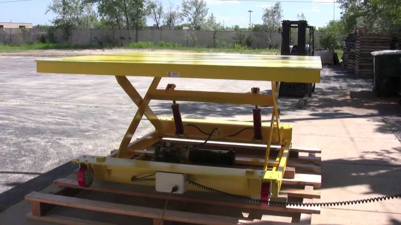 2,500 Pound Capacity Caster Mounted Scissor Lift Lange Lift Serial