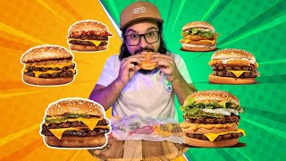 TASTING EVERY BURGER FROM THE BK 2 FOR R$25 DEAL IN 4:09 min