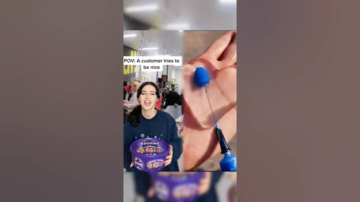 did you know workers can’t take gifts #retail #customerservice #sketch #comedy #uk #fyp