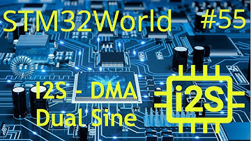 STM32 Tutorial #55 - Sine Wave on I2S w. DMA (Dual Sine Wave)