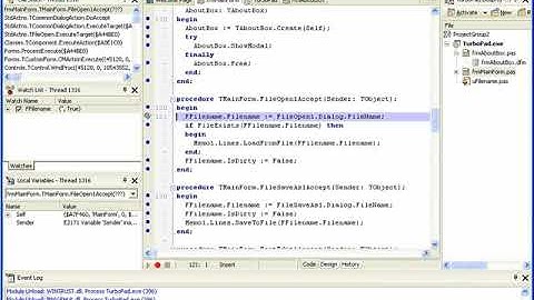 Turbo Delphi - Debugger
