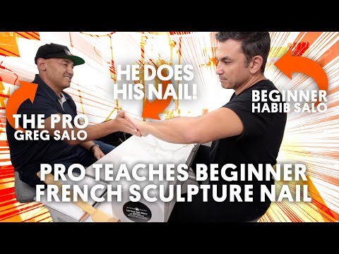 PRO TEACHES BEGINNER FRENCH SCULPTURE NAIL - VLOG 165