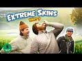 Extreme skins golf match loser breaks their club  epic golf match