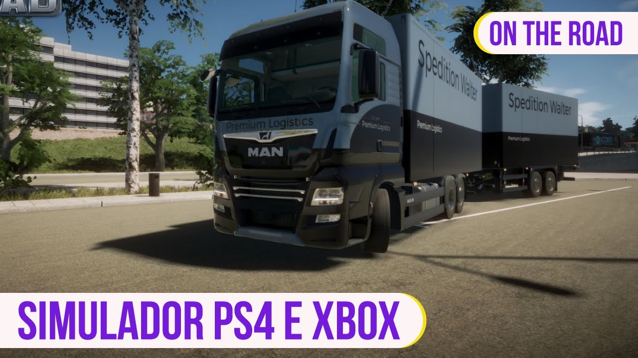 Simulador de caminhão de PS4 e Xbox One