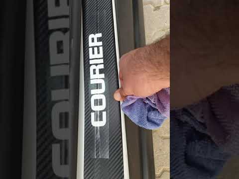 ford courier kapi eşiği ve bagaj altı karbon sticker