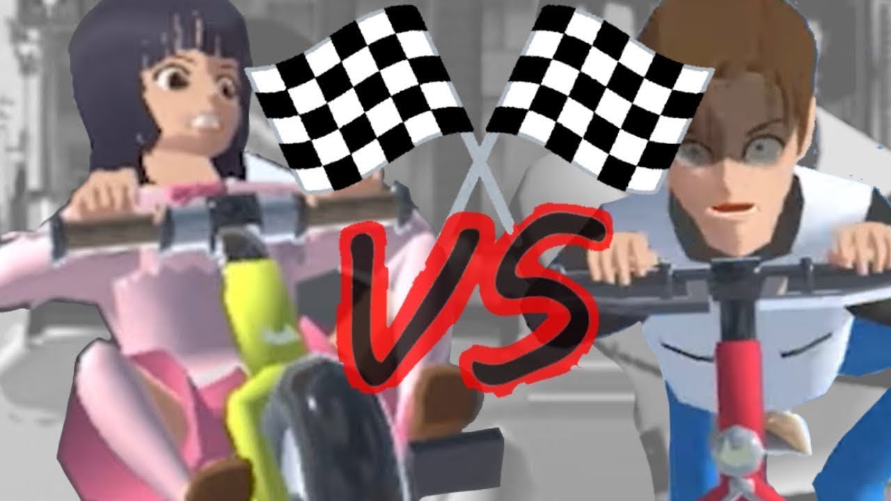 A small race Mio vs Yuta  (The Hare and the Tortoise)