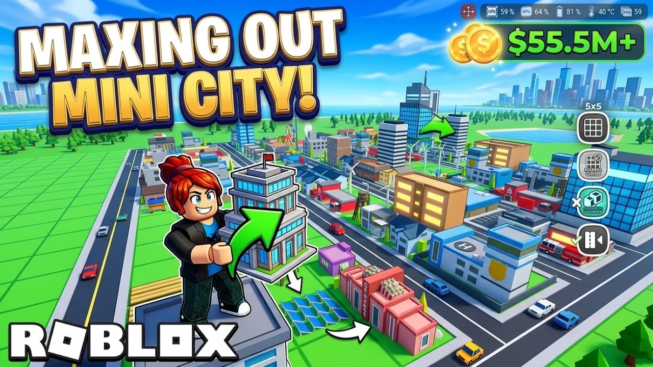 ቪዲዮ ፎር ሚኒ ሲቲ ታይኩን (Mini City Tycoon) በ Aurion Games | Roblox | የጨዋታ አጨዋወት፣ ያለ አስተያየት፣ አንድሮይድ ን ጥንተ ተንታኝ