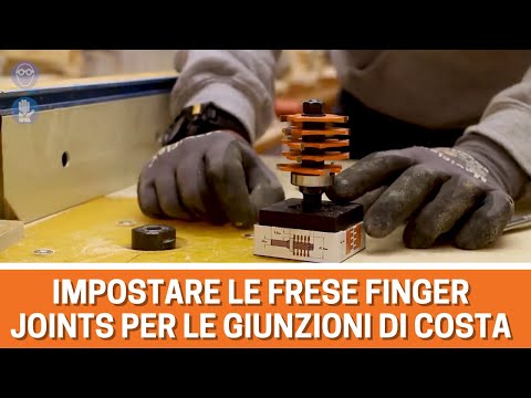 Come impostare le frese finger joints per le giunzioni di costa