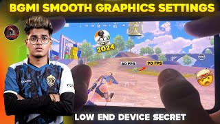 BGMI SMOOTH GRAPHICS SETTINGS ⁉️ | HOW TO FIX LAG IN BGMI | BGMI LAG FIX TIPS AND TRICKS 2024 🔥