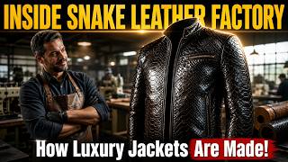 How $2000 Snake Leather Jackets Are Made | Modern Factory Tour
