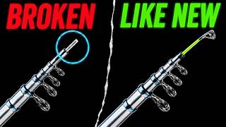 Like New Again! 🎣 Telescopic Fishing Rod Repair That Keeps Its Original Sensitivity