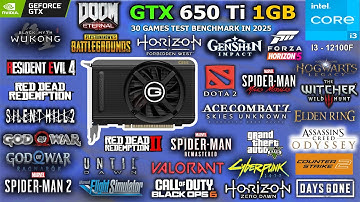 GTX 650 Ti 1GB Tested 30 Games in 2025 // Still Playable? #gtx650ti #benchmark #gaming #gtx650