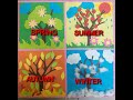 How To Make 4 Seasons Craft Spring Summer Autumn Winter Papercraft