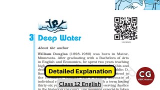 Deep Water Class 12 Detailed Explanation in Hindi