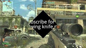 Fallen throwing knife kill