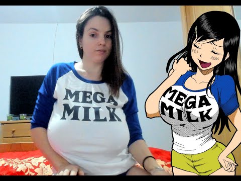 Busty Model - Talia Amanda: Showing  how a Mega-Milk shirt looks!