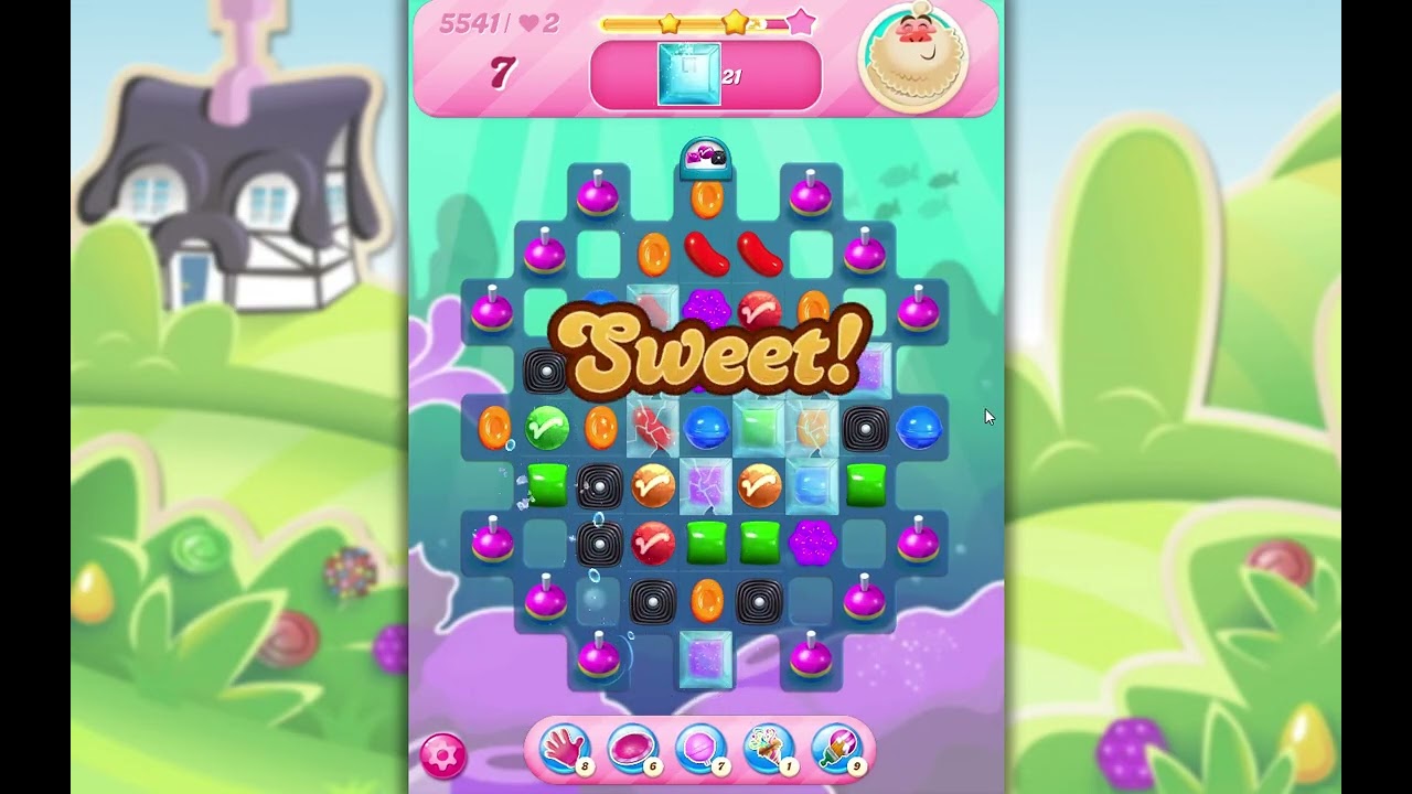 Candy Crush Saga Level 5541 No Boosters - YouTube