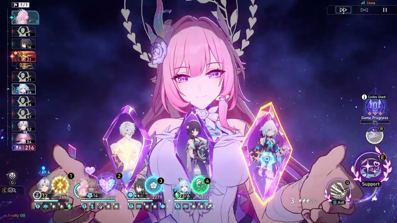 Honkai Star Rail || AA 3.8 Final Boss ( Boss Sunday ) || Phainon + Cyrene E2 0 Cycle Showcase.