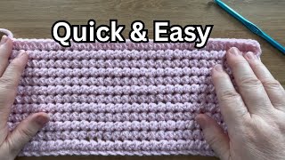 Learn the Knotted Half Double Crochet | Quick One Row Repeat!
