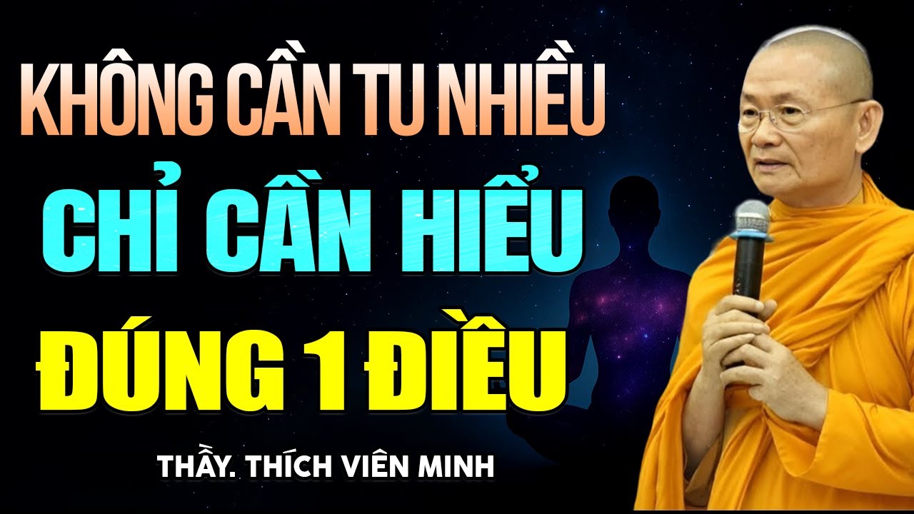 Không Cần Tu Nhiều Chỉ Cần Hiểu Đúng 1 Điều Này - Hòa Thượng Viên Minh.