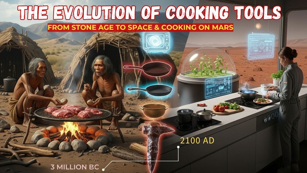 3 Million Years of Cooking Tools | Stone Age to AI Kitchens & Cooking ...
