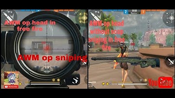 free fire op sniping 🔥 / free fire sniper rifle awm op head🔥