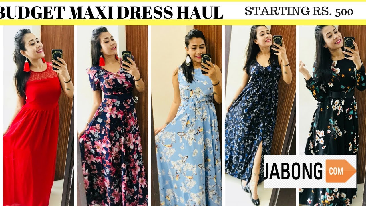 BUDGET MAXI DRESS HAUL - JABONG 