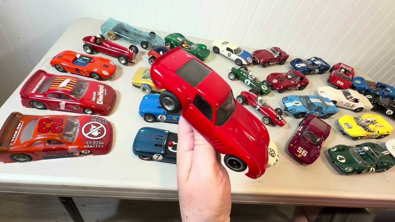 ミニカー BritishCar  MiniatureCarCollection Collection of Vintage 1/24 Scale Slot Cars - YouTube