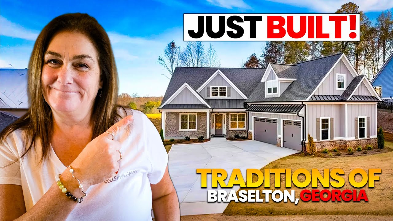 Tour a LUXURY Move-In Ready Home, Master on Main, in Jefferson GA | Golf & Pool Community