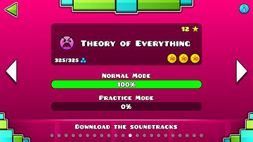 [GEOMETRY DASH] Level 12: Theory Of Everything (All Coins)