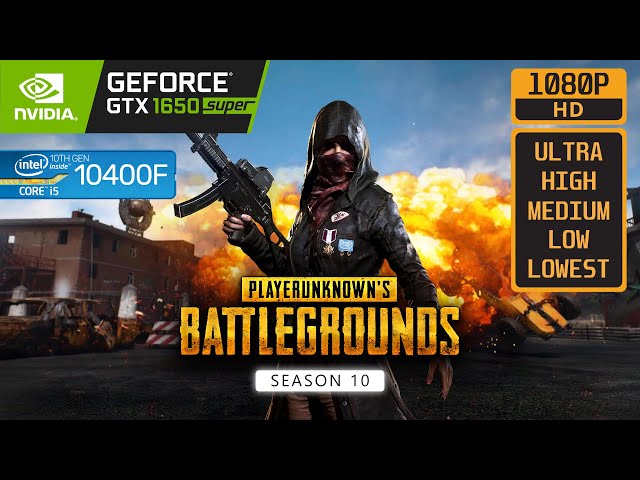 PUBG - GTX 1650 SUPER - i5 10400F - YouTube